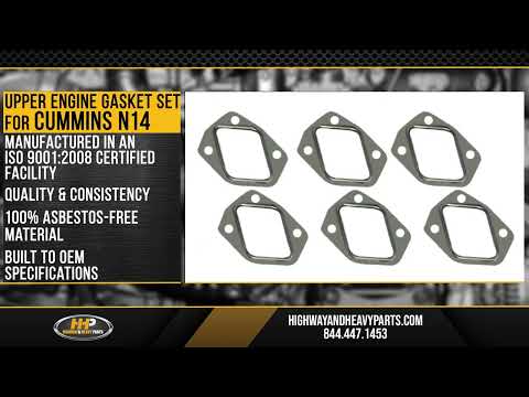 Cummins N14 Upper Engine Gasket Set, New | 4089371