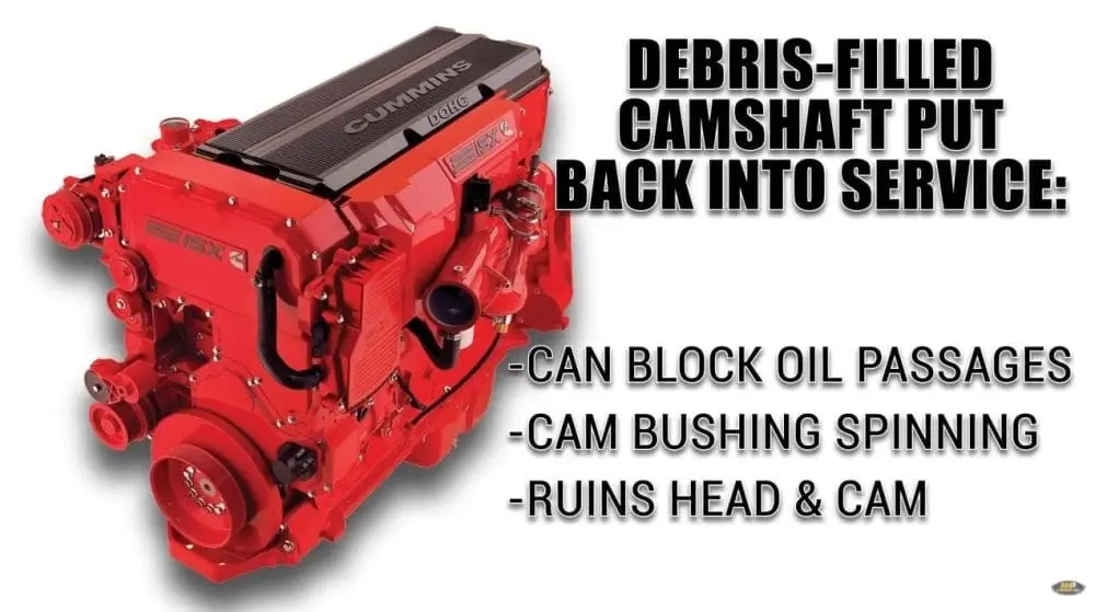 Debris Filled Cummins Camshaft Diagram
