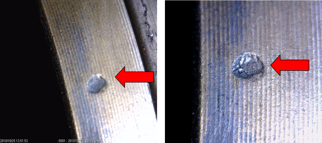 Impressions on liner flange from foreign material | Highway & Heavy Parts