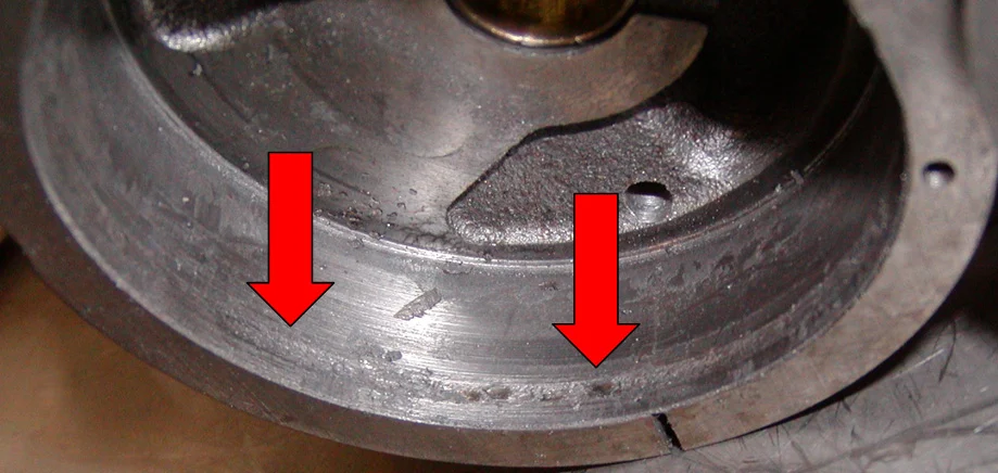 oil pump image of channeling