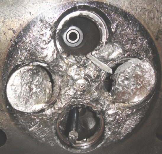 valves damaged cylinder head